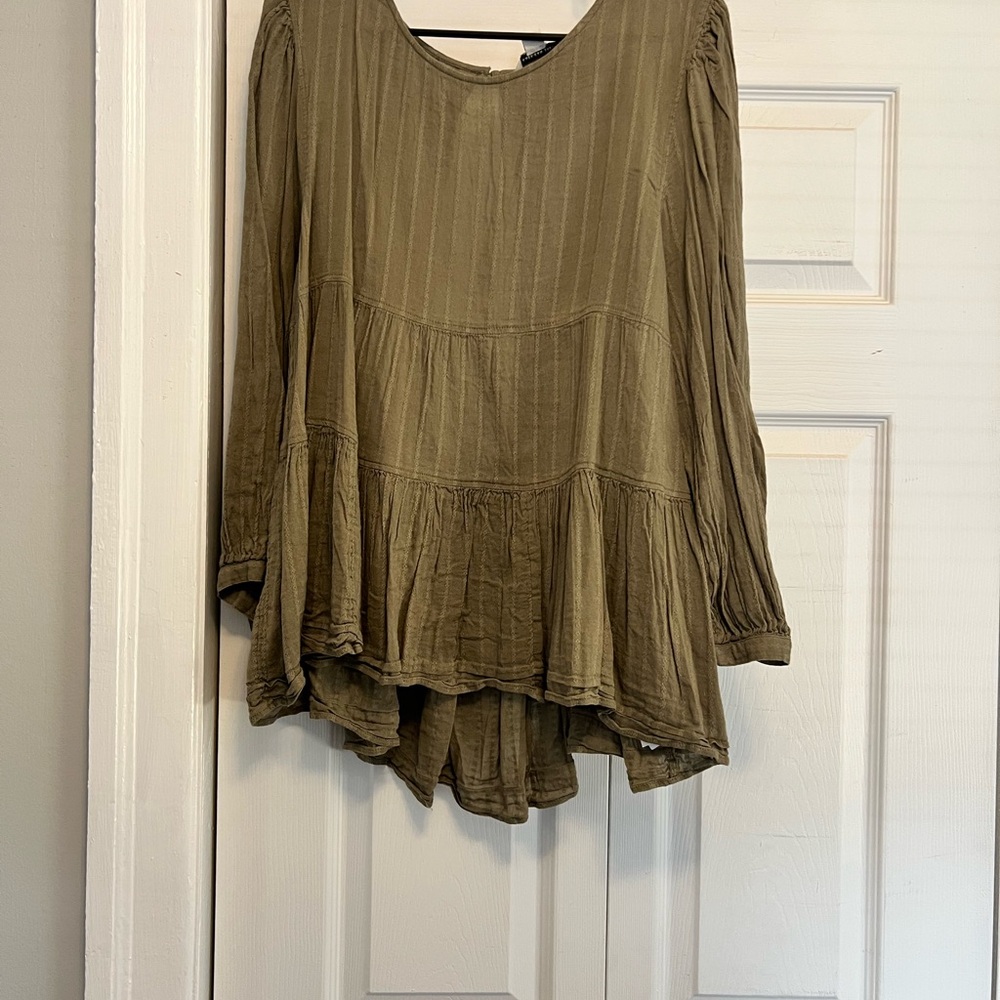 Olive Green Women's Top